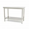 Stół gastronomiczny roboczy ze stali nierdzewnej z półką 60 x 70 cm Maxima